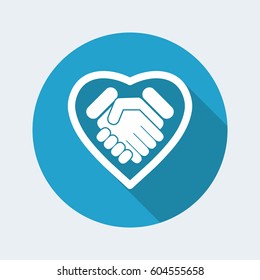 Love handshake