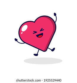Love happy cute character illustration