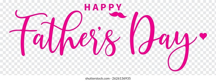 Love Happy Father's Day, Father's Day vector logo design, fathers care with love logo.