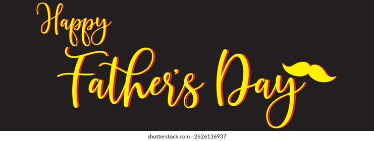 Love Happy Father's Day, Father's Day vector logo design, fathers care with love logo.
