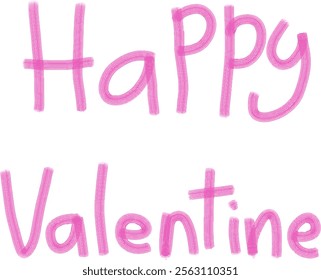 Love happy valentine lettering illustration clipart