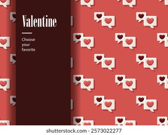 love happy valentine pattern seamless element fashion romance cartoon marriage wallpaper background