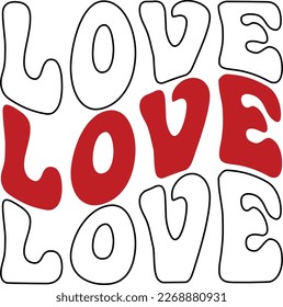 Love, Happy valentine shirt print template, 14 February typography design