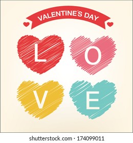 LOVE Happy Valentine's day card