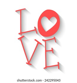LOVE Happy Valentines day card