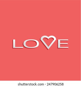 LOVE Happy Valentines day card