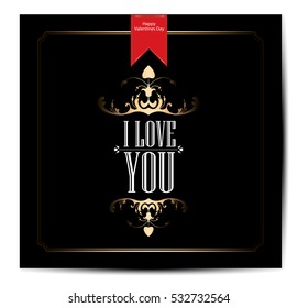 LOVE Happy Valentines day card