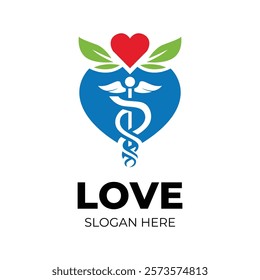 Love Health logo designs concept, Health logo designs template, Hearth Health, Creative People Care Concept Logo Design Template Medical icons, Health Logo, happy young person jumping with joy