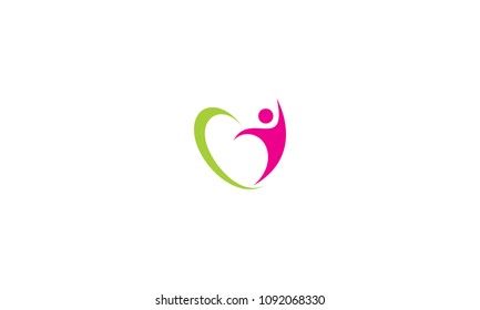 love health logo vector