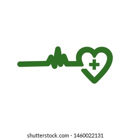 Love Health Medical icon logo design Concept. Health Medical icon logo design vector.