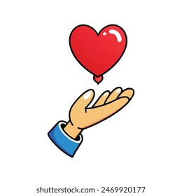 Love heard vector art design