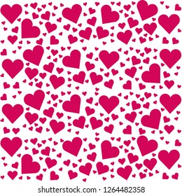 love hears background illustration 