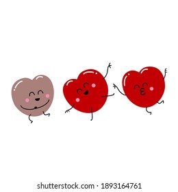 love heart background romantic happy banner valentine day
