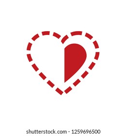 love heart background vector