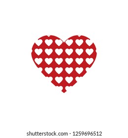 love heart background vector