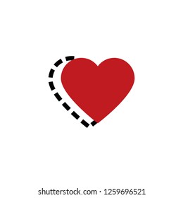 love heart background vector