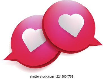 love heart balloon valentine. Heart glossy balloon isolated on transparent background. Festive decoration. Holiday backdrop balloon. Happy Valentines Day design element. Vector illustration