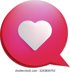 love heart balloon valentine. Heart glossy balloon isolated on transparent background. Festive decoration. Holiday backdrop balloon. Happy Valentines Day design element. Vector illustration