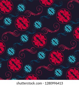 LOVE HEART BATIK PATTERN VECTOR