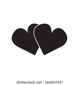 Love heart best icon vector design template