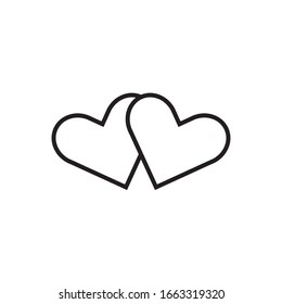 Love heart best icon vector design template