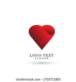 Love, Heart & Care Logo. Symbol & Icon Vector Template.