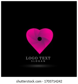Love, Heart & Care Logo. Symbol & Icon Vector Template.