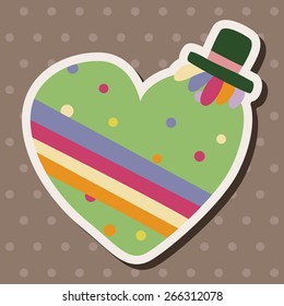 love heart cartoon elements vector,eps
