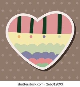 love heart cartoon elements vector,eps