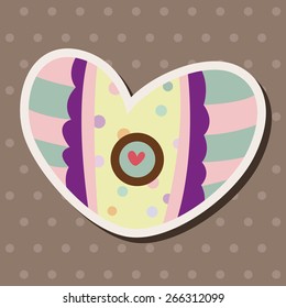 love heart cartoon elements vector,eps