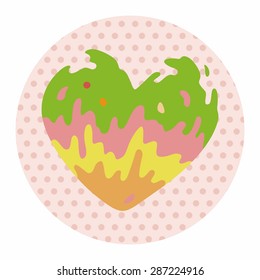 love heart cartoon elements vector,eps