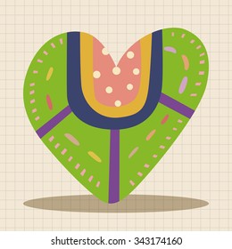 love heart cartoon elements vector,eps