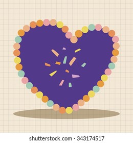 love heart cartoon elements vector,eps