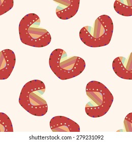 love heart cartoon , cartoon seamless pattern background