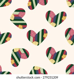 love heart cartoon , cartoon seamless pattern background