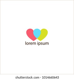 love heart design for logo icon apps
