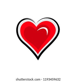 love heart design valentine vector logo