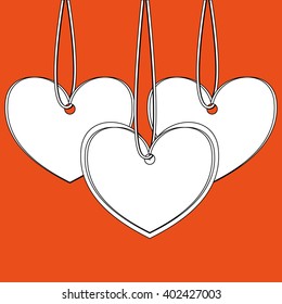 Love with heart design, vector illustration