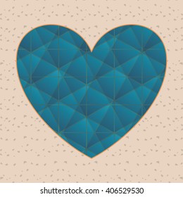 Love with heart design, vector illustration
