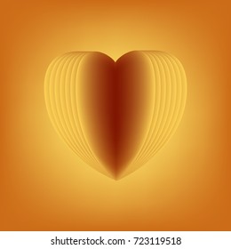 Love with heart design, vector illustration