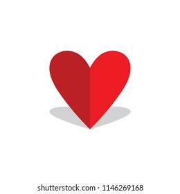 love heart design vector logo