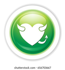love heart devil icon