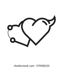 Love Heart Devil Pen tool Style 