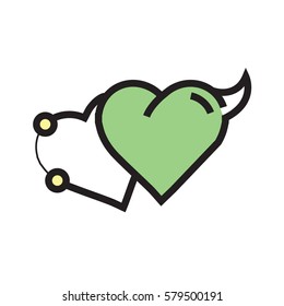 Love Heart Devil Pen tool Style Green