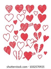 Love heart doodle