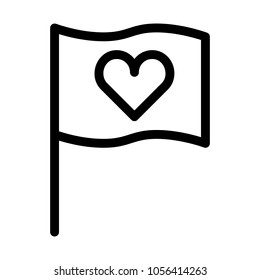 Love Heart Flag