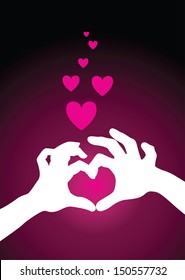 love heart hands
