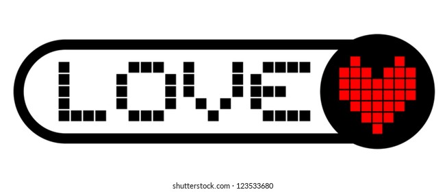 Love heart icon