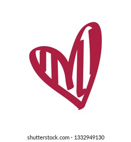 Love heart icon