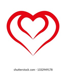 Love heart icon